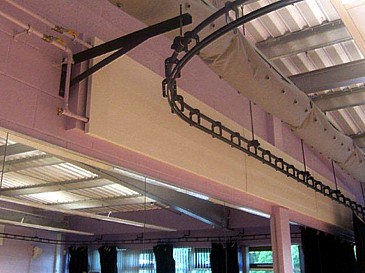 T60 Track installed to provide a 360 degree curtain