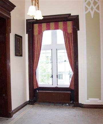 Custom made curtains and pelmets