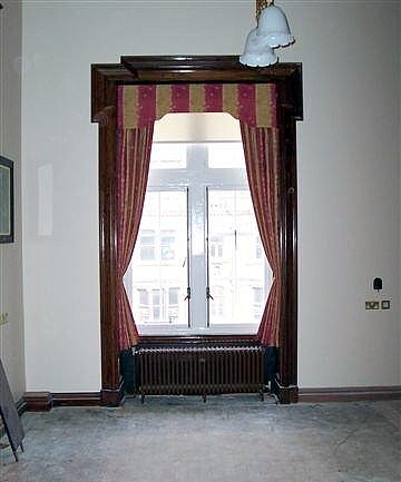 Custom made curtains and pelmets